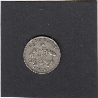 Beschrijving: 6 Pence ELIZABETH II  
